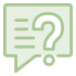 Icon illustration of a question mark